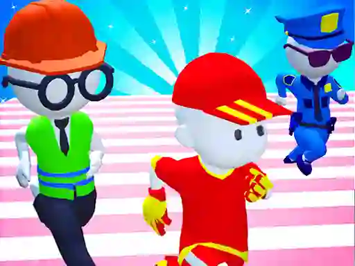 Žaidimas Knockout Fall Guys 3D Run Royale Race internete
