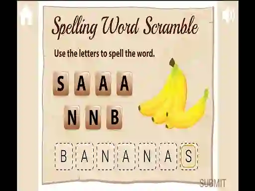 Žaidimas Spelling Word Scramble internete