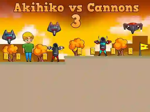 Žaidimas Akihiko vs Cannons 3 internete