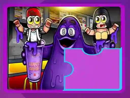 Žaidimas Grimace Shake Puzzle internete