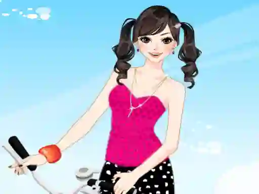 Žaidimas Bicycle Girl Dressup internete