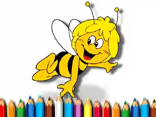 Žaidimas Back To School Maja the Bee Coloring Book internete