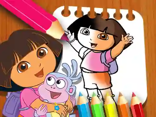 Žaidimas Dora the Explorer the Coloring Book internete
