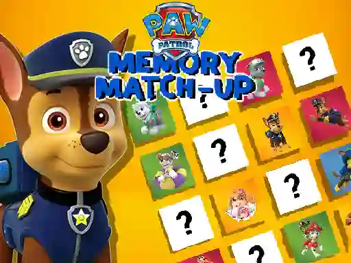 Žaidimas Paw Patrol Memory Match Up internete