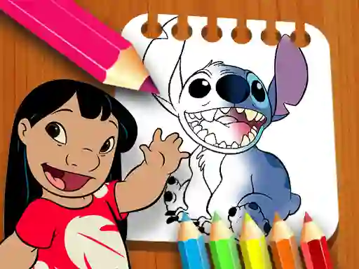 Žaidimas Lilo and Stitch Coloring Book internete