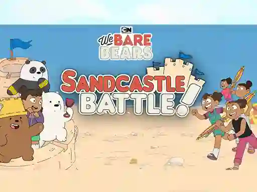 Žaidimas Sandcastle Battle! We Bare Bears internete