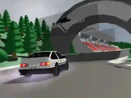 Žaidimas Low poly car racing internete