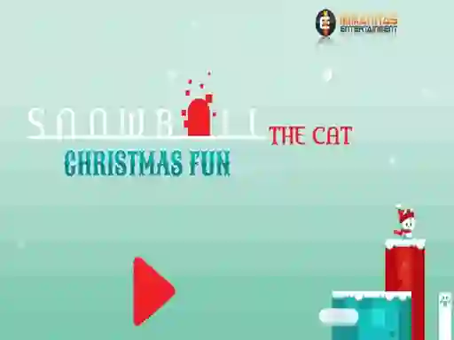 Žaidimas Snowball The Cat Christmas Fun internete