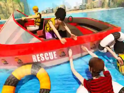 Žaidimas Beach Rescue Emergency Boat internete