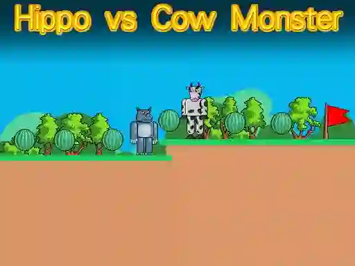 Žaidimas Hippo vs Cow Monster internete