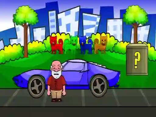 Žaidimas Find The Old Man's Car Key internete