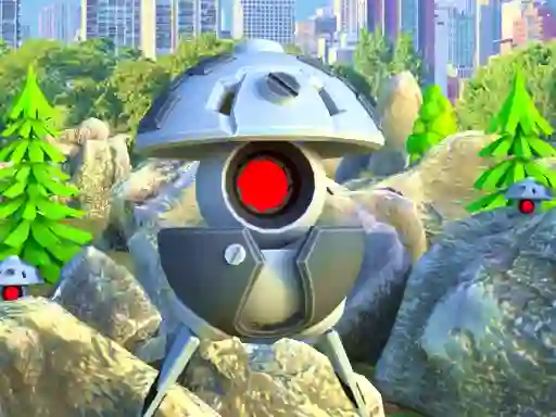 Žaidimas Player vs Robots internete