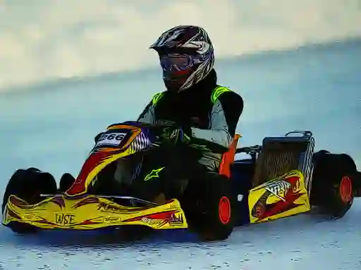 Žaidimas Kart Racing Jigsaw internete