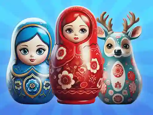 Žaidimas Sort by Matryoshka Shelves! internete