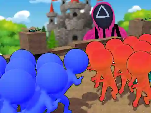 Žaidimas Squid Game Crowd Pusher internete