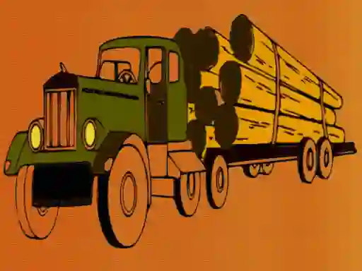 Žaidimas Logging Trucks Coloring internete