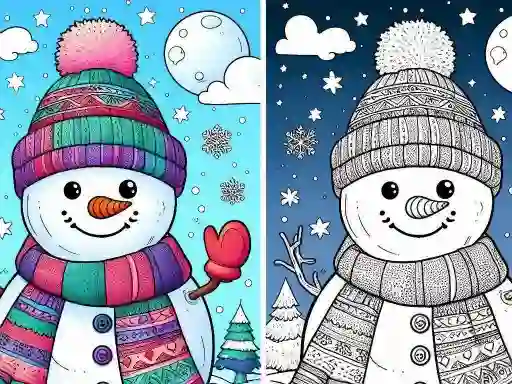 Žaidimas Coloring book Winter internete