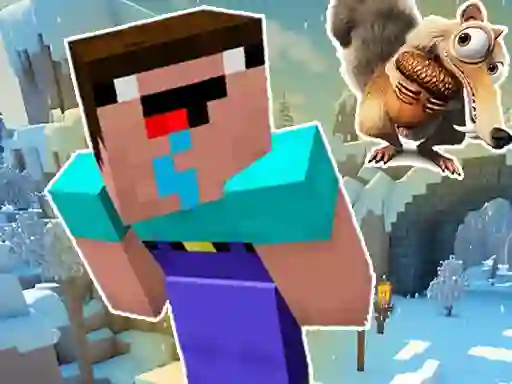 Žaidimas Noob Parkour: Snow Age internete