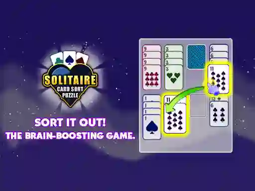Žaidimas Solitaire Card Sort Puzzle internete