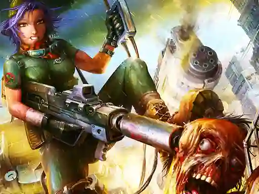 Žaidimas Zombie terror internete
