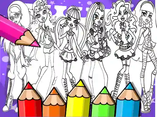 Žaidimas Monster High Coloring Book internete