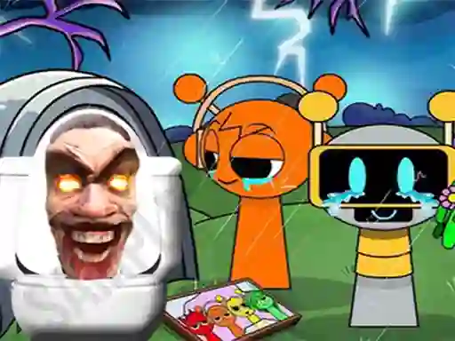 Žaidimas Sprunki Castle Panic Skibidi Toilet internete