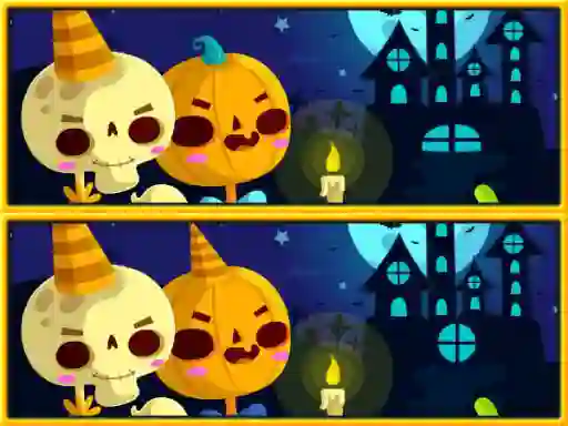Žaidimas Find Differences Halloween internete