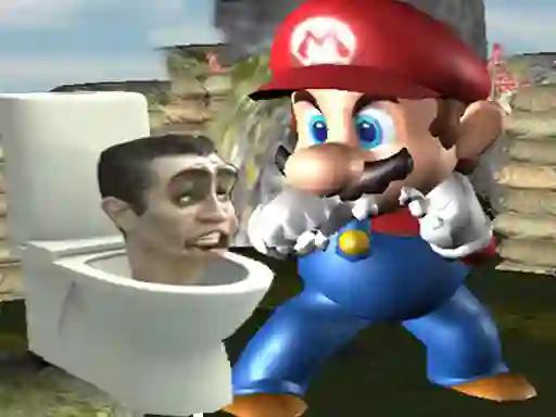 Žaidimas Super Spy Mario VS Skibidi Toilet internete