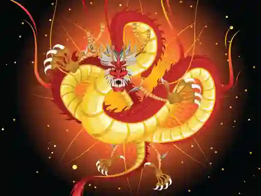 Žaidimas Chinese Dragons Coloring internete