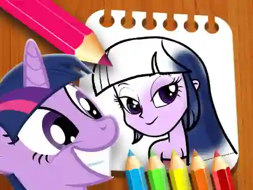 Žaidimas Equestria Girls Coloring Book internete