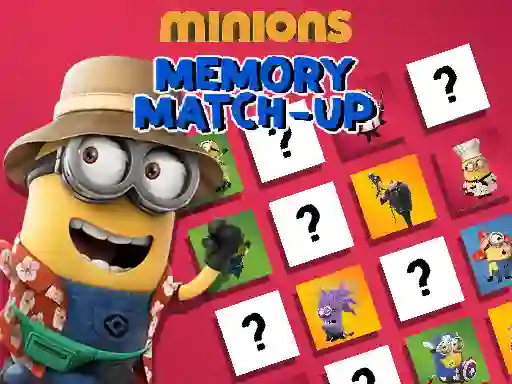 Žaidimas Minions Memory Match Up internete