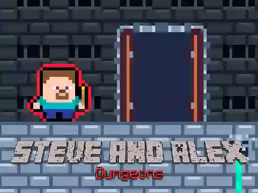 Žaidimas Steve and Alex Dungeons internete