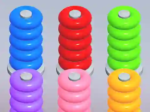 Žaidimas Color Ring Sort internete