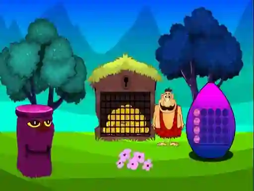 Žaidimas Caveman Treasure Escape internete