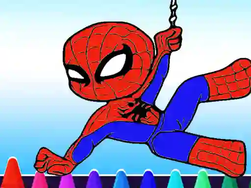 Žaidimas Spiderman Coloring book internete