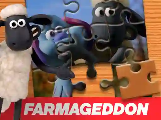 Žaidimas  A Shaun the Sheep Movie Farmageddon Jigsaw Puzzle internete