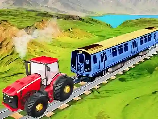 Žaidimas Chain Tractor Train Towing Game 3D internete