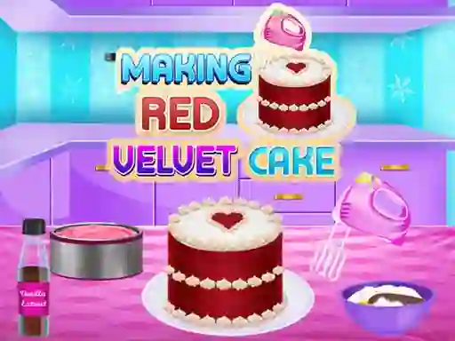 Žaidimas Making Red Velvet Cake internete