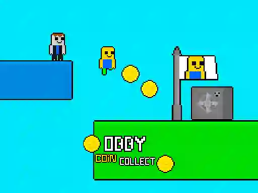 Žaidimas Obby vs Bacon Rainbow Parkour internete