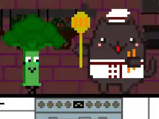 Žaidimas Cat Chef and Broccoli internete