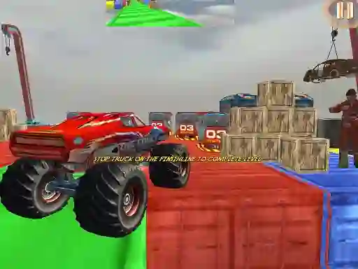 Žaidimas Monster Truck Driving Stunt Game Sim internete