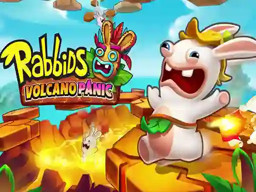 Žaidimas Rabbids Volcano Panic internete