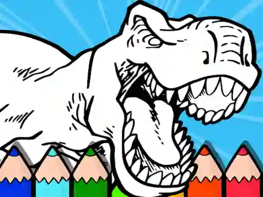 Žaidimas Coloring Dinos For Kids internete