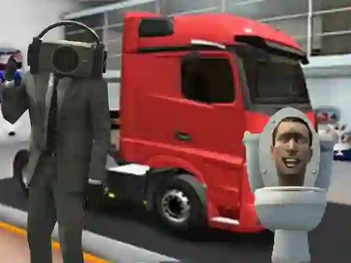 Žaidimas Truck Simulator Skibidi Toilet internete