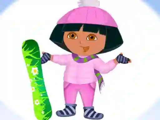Žaidimas Dora Ski Winter Dressup internete