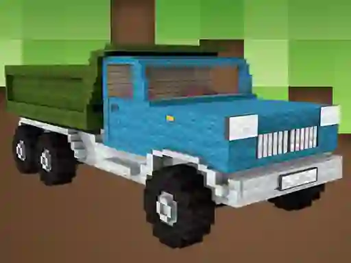 Žaidimas Minecraft Truck Jigsaw internete