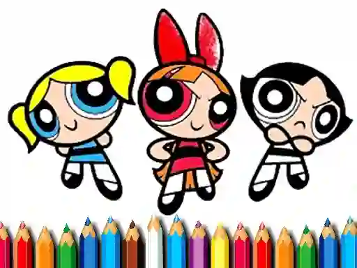 Žaidimas PowerPuff Girls Coloring Book internete