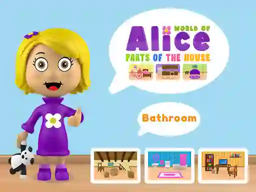 Žaidimas World of Alice Parts of the House internete