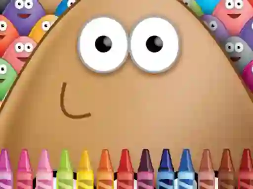Žaidimas Pou Coloring internete