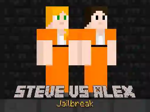 Žaidimas Steve vs Alex Jailbreak internete